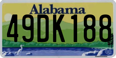 AL license plate 49DK188