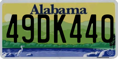 AL license plate 49DK440
