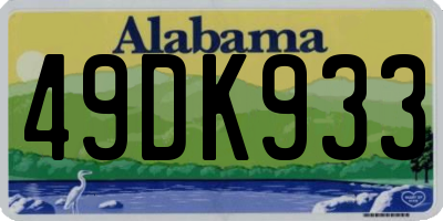 AL license plate 49DK933