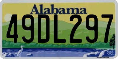 AL license plate 49DL297