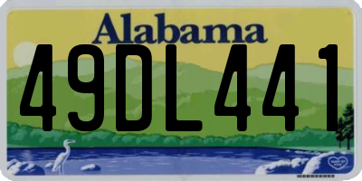 AL license plate 49DL441
