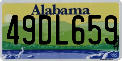 AL license plate 49DL659