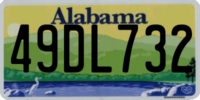 AL license plate 49DL732