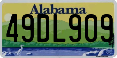 AL license plate 49DL909