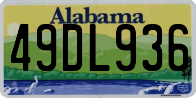 AL license plate 49DL936