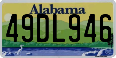 AL license plate 49DL946