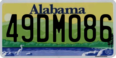 AL license plate 49DM086