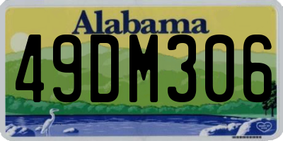 AL license plate 49DM306