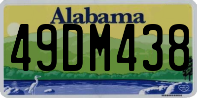 AL license plate 49DM438