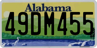 AL license plate 49DM455