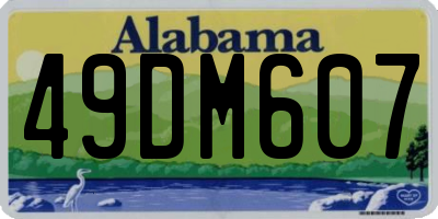 AL license plate 49DM607