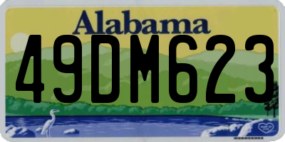 AL license plate 49DM623