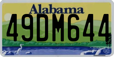 AL license plate 49DM644