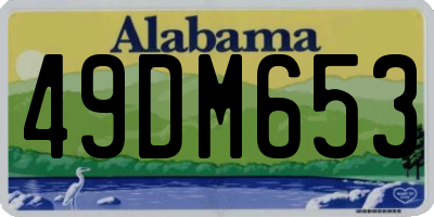 AL license plate 49DM653