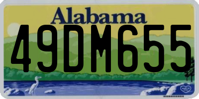 AL license plate 49DM655