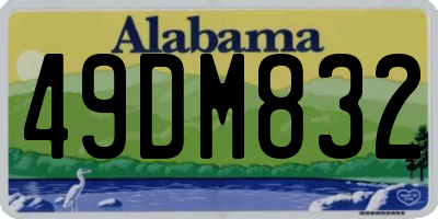 AL license plate 49DM832