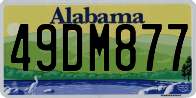 AL license plate 49DM877