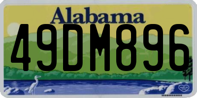 AL license plate 49DM896