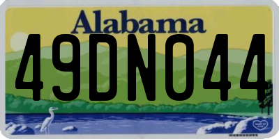 AL license plate 49DN044