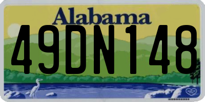 AL license plate 49DN148