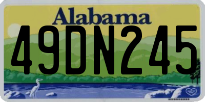 AL license plate 49DN245