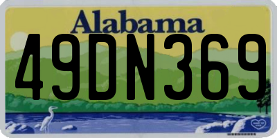 AL license plate 49DN369