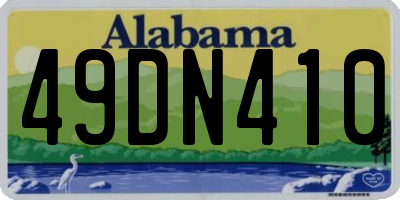 AL license plate 49DN410