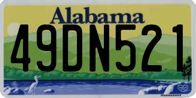 AL license plate 49DN521