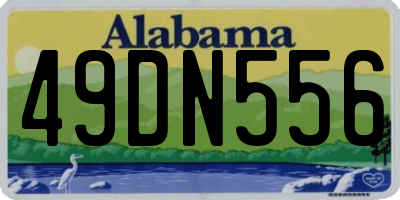 AL license plate 49DN556