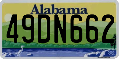 AL license plate 49DN662