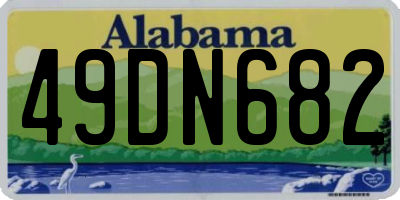 AL license plate 49DN682