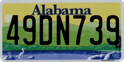 AL license plate 49DN739