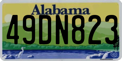 AL license plate 49DN823