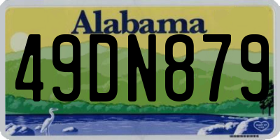AL license plate 49DN879