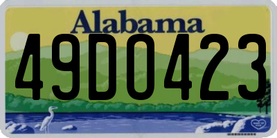 AL license plate 49DO423