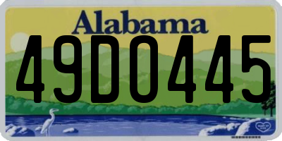 AL license plate 49DO445