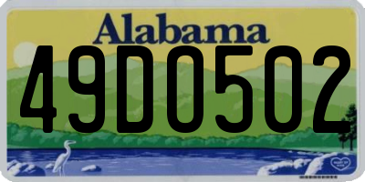 AL license plate 49DO502