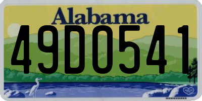 AL license plate 49DO541