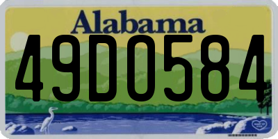 AL license plate 49DO584