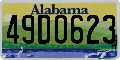 AL license plate 49DO623