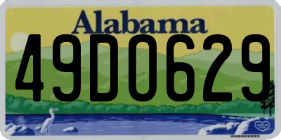 AL license plate 49DO629