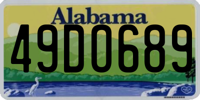 AL license plate 49DO689