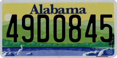 AL license plate 49DO845
