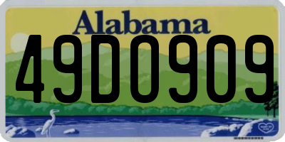 AL license plate 49DO909