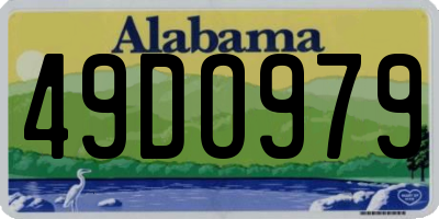 AL license plate 49DO979