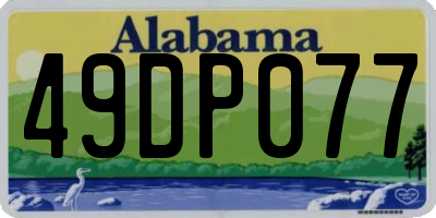 AL license plate 49DP077