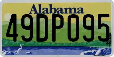 AL license plate 49DP095