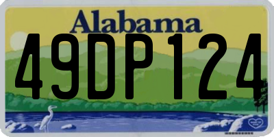 AL license plate 49DP124