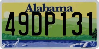 AL license plate 49DP131