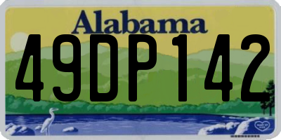 AL license plate 49DP142